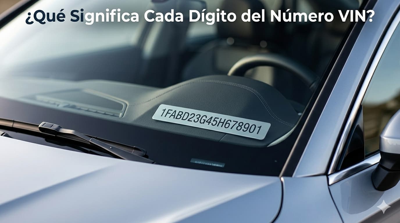 ¿Qué Significa Cada Dígito del Número VIN?